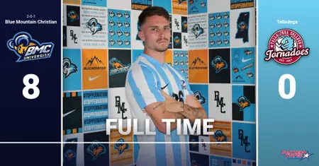 Blue Mountain Christian Men's Soccer Crushes Talladega with Dominant 8-0 Victory
