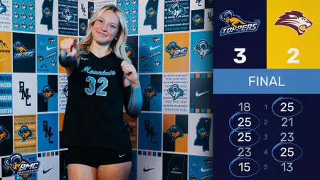 Blue Mountain Christian Volleyball Outlasts Freed-Hardeman in Thrilling Five-Set Road Victory