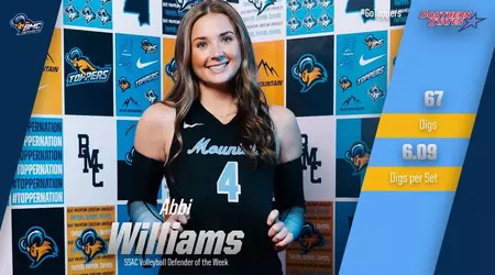 Blue Mountain Christian's Abbi Williams Earns SSAC Defender of the Week